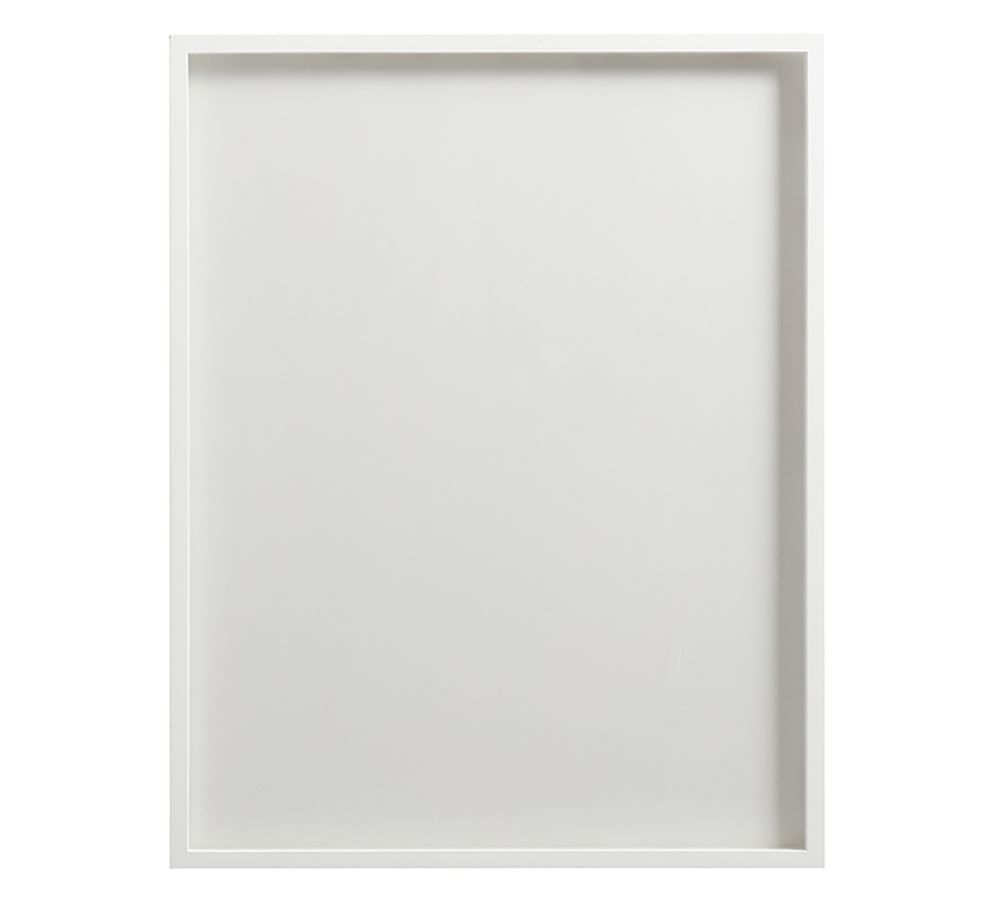 Floating Wood Gallery Picture Frame - White