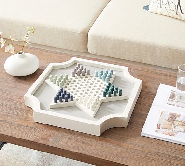 Wooden chinese shop checkers set