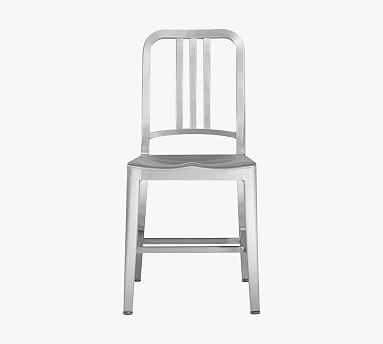 Navy metal best sale dining chairs