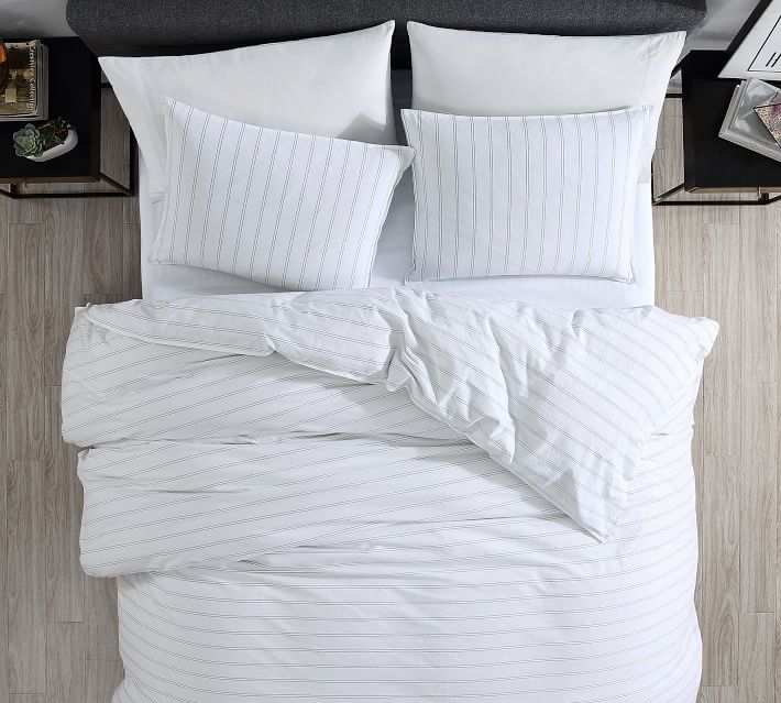 Seersucker Striped Percale Tailored Bedspread