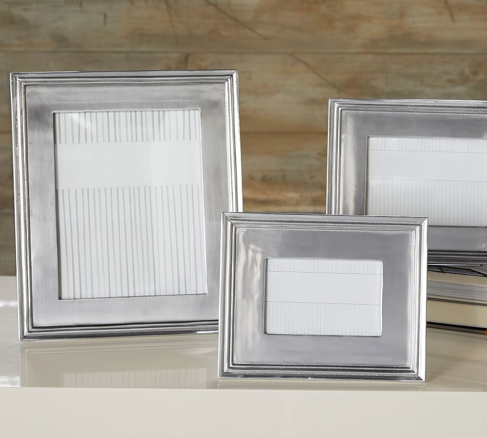 Recycled Glass and Metal Photo Frame 4x6 Picture Frame 5x7 Photo