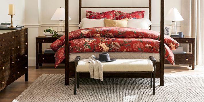 Open Box: Dahlia Floral Duvet Cover & Shams