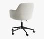 Carson Upholstered Swivel Desk Chair | Pottery Barn