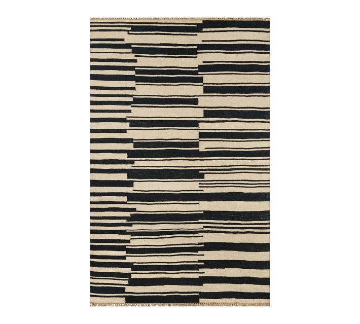 Three Stripe Jute Doormat