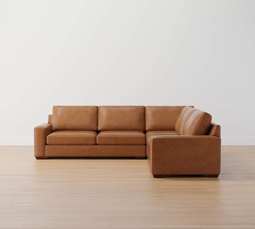 Urban 3 Piece L-Shaped Sectional, Sofa With Chaise