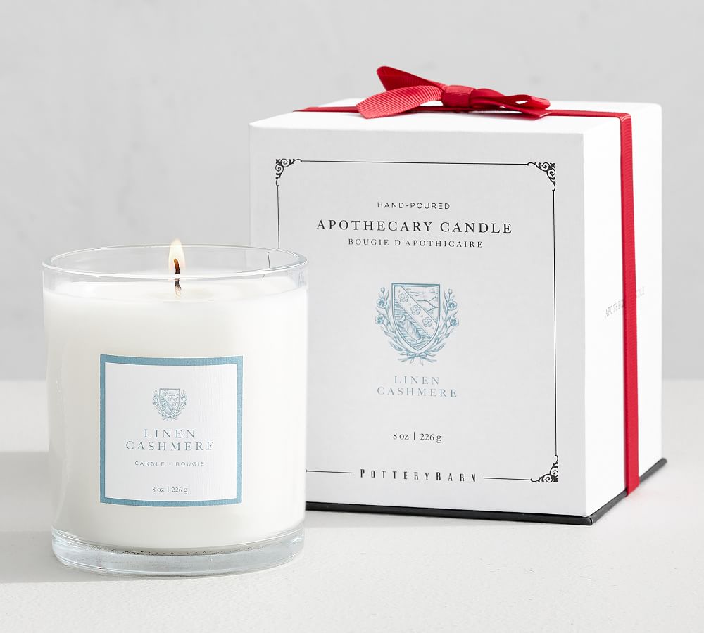 Apothecary Scented Candle - Linen Cashmere