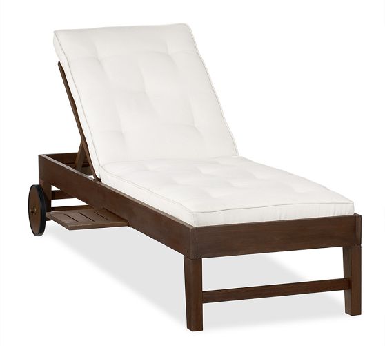 Tufted Outdoor Chaise Cushion Pottery Barn