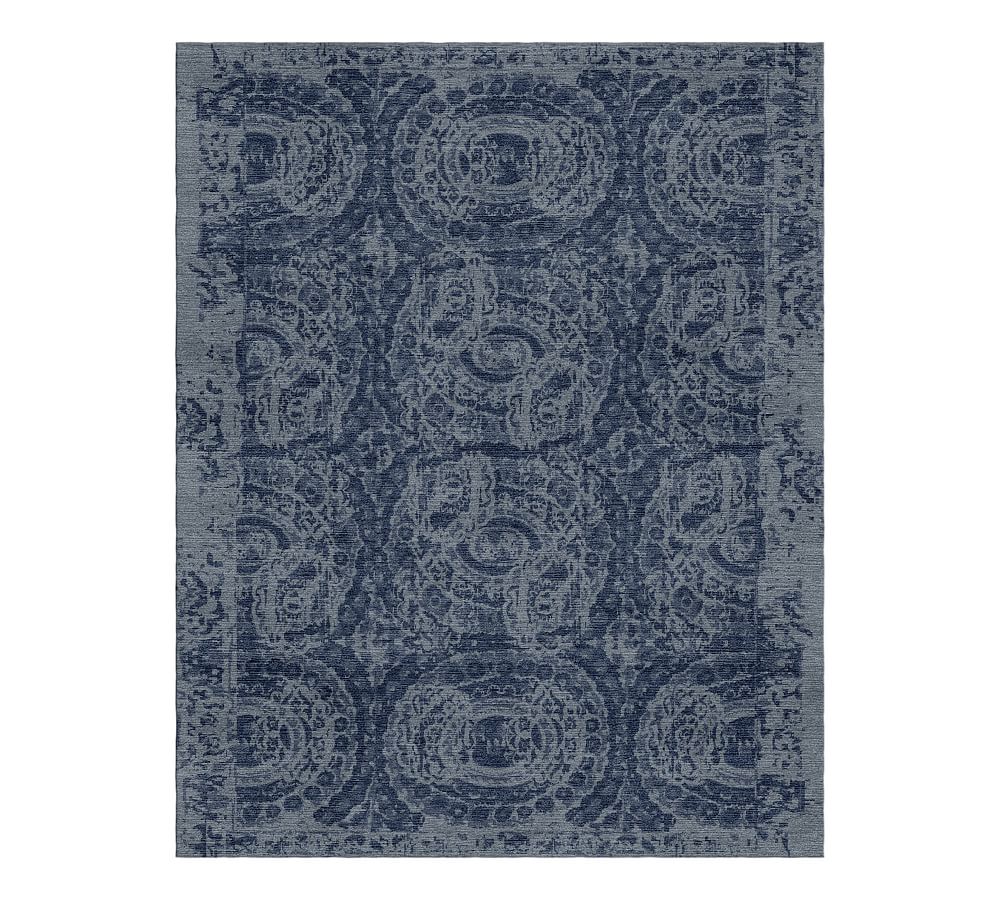 Bosworth Hand Tufted Wool Rug, 8x10', Blue