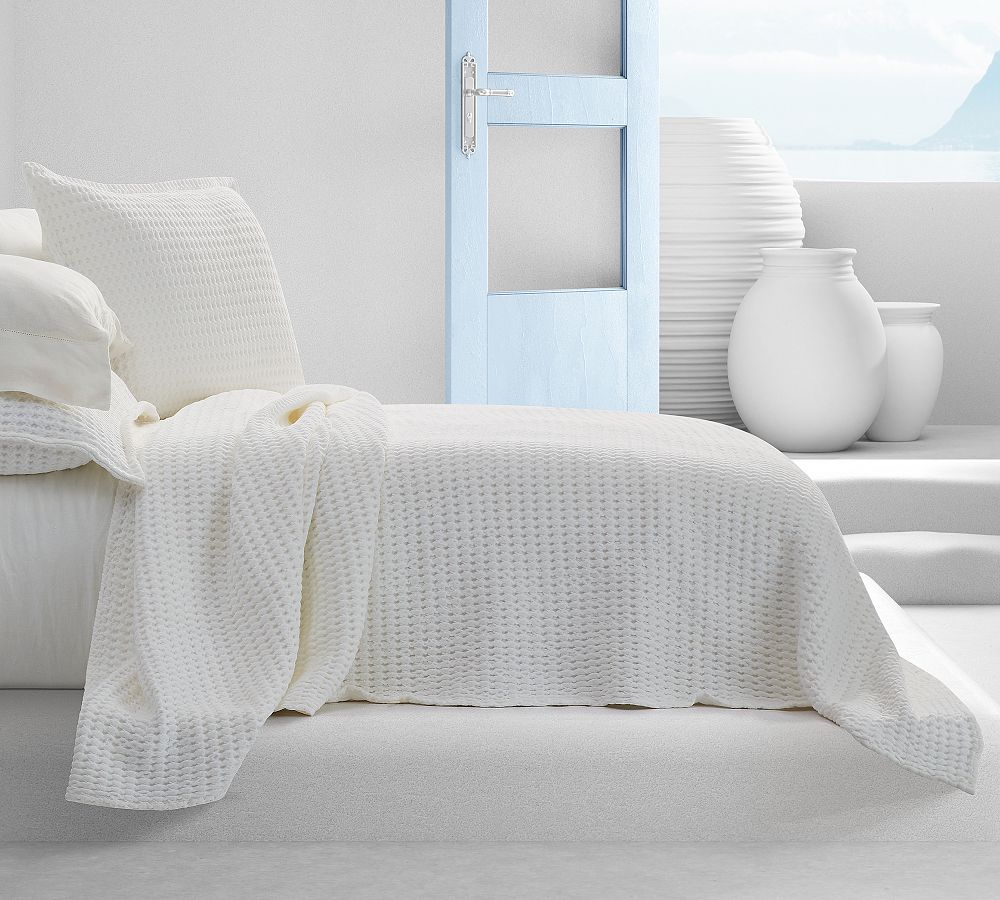 Taupe. King- Roche Cotton Coverlet