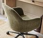 Carson Upholstered Swivel Desk Chair | Pottery Barn