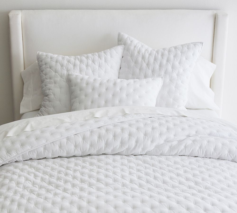 Cotton Cross Stitch Quilt & Shams | Pottery Barn