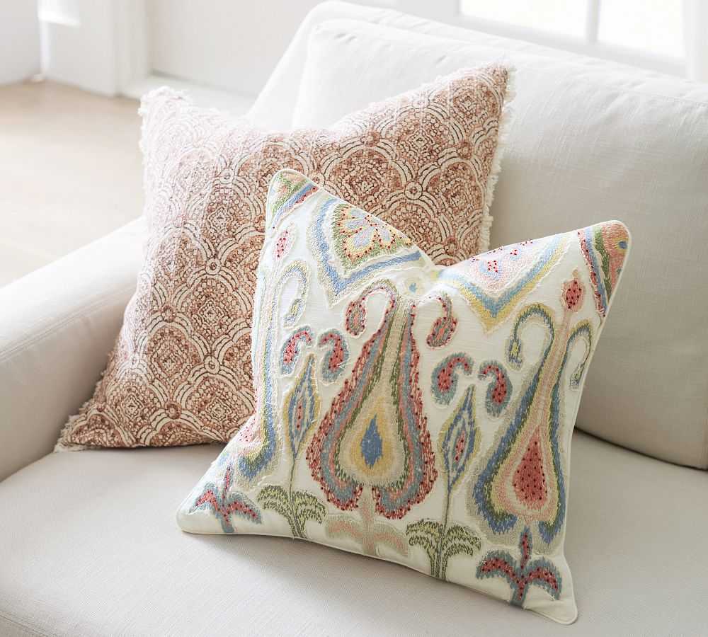 Paisley pillows shop pottery barn