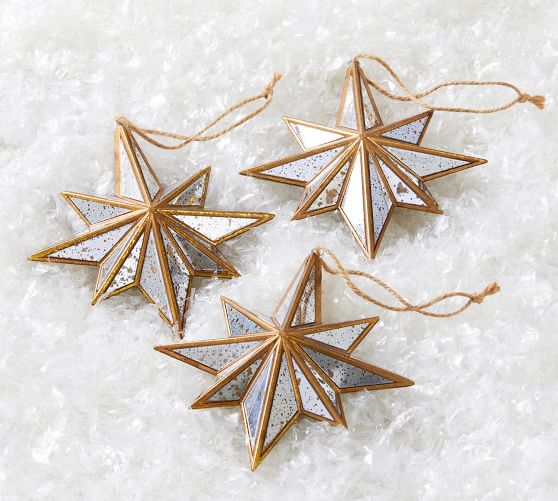 Mirrored Gold Star Ornament | Pottery Barn