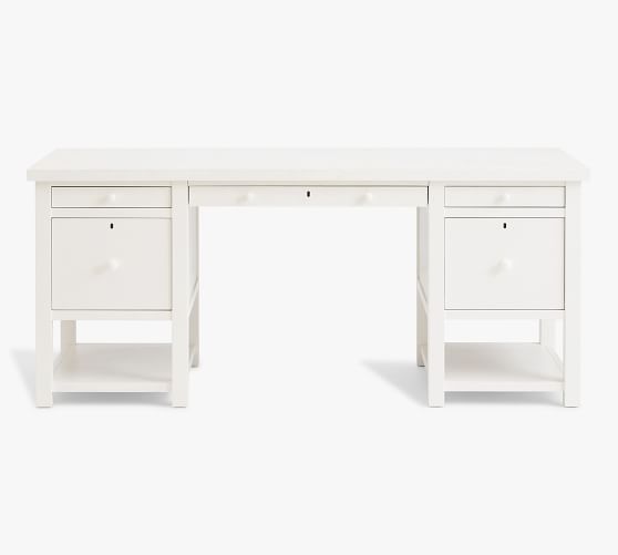 White desk store farmhouse