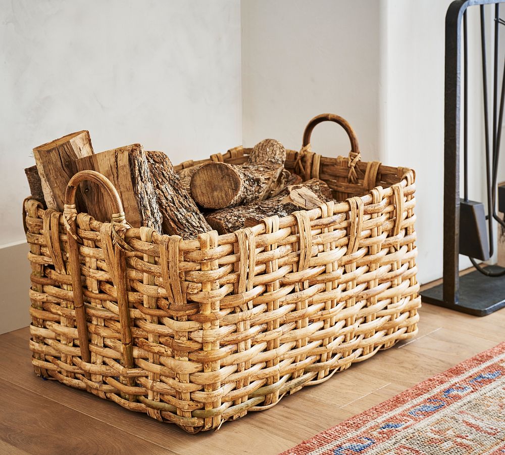 Round Wooden Basket 4H x 10D