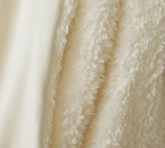 Fireside Velour Throw Blanket Pottery Barn