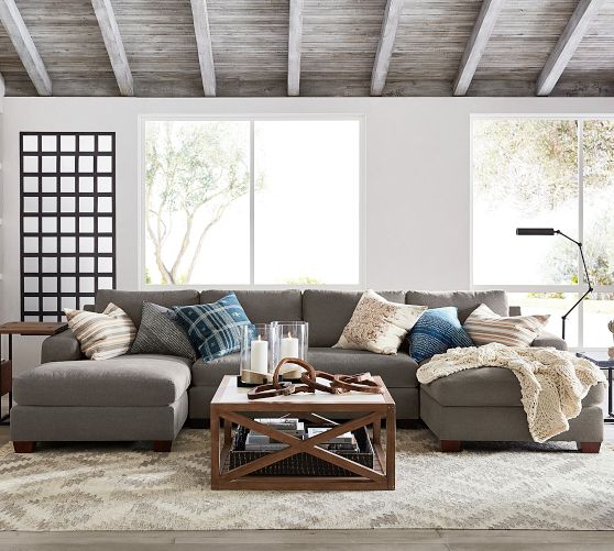 Pottery barn store u shaped sectional