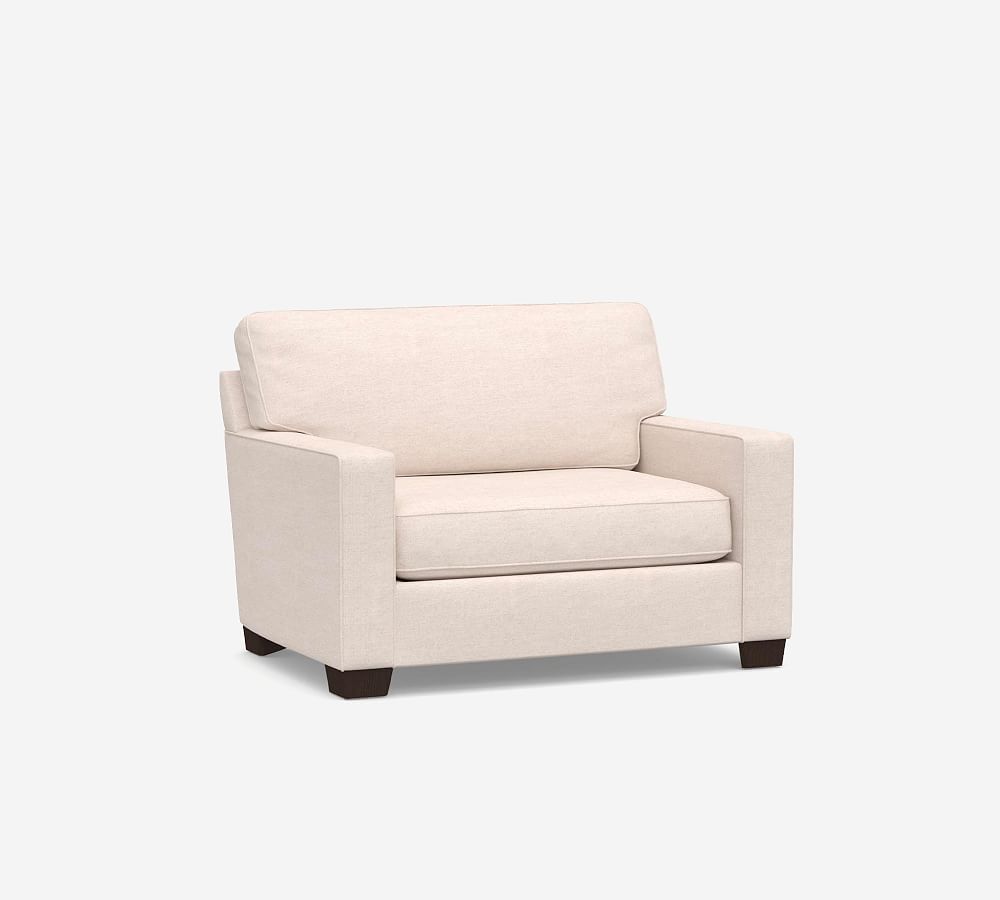 Pearce Square Arm Upholstered Twin Sleeper Sofa with Memory Foam