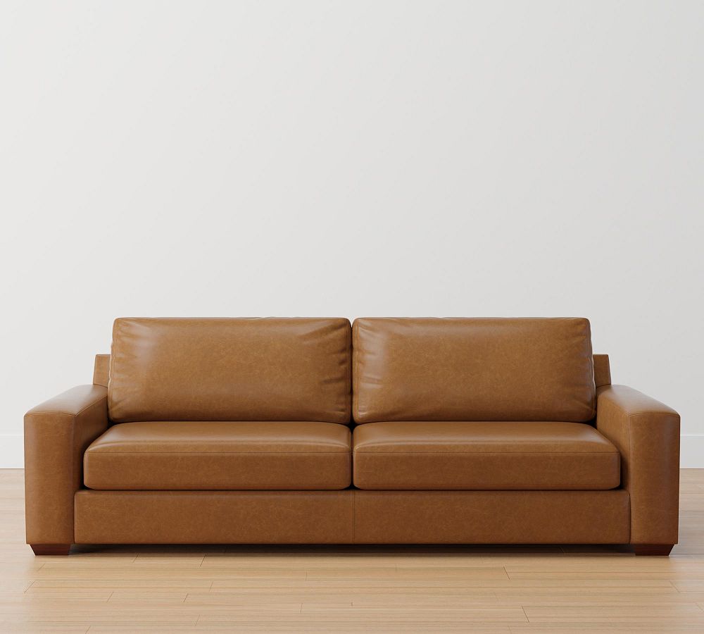 Big Sur Square Arm Leather Sofa