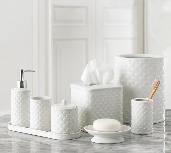 Jolie Porcelain Bathroom Accessories Pottery Barn