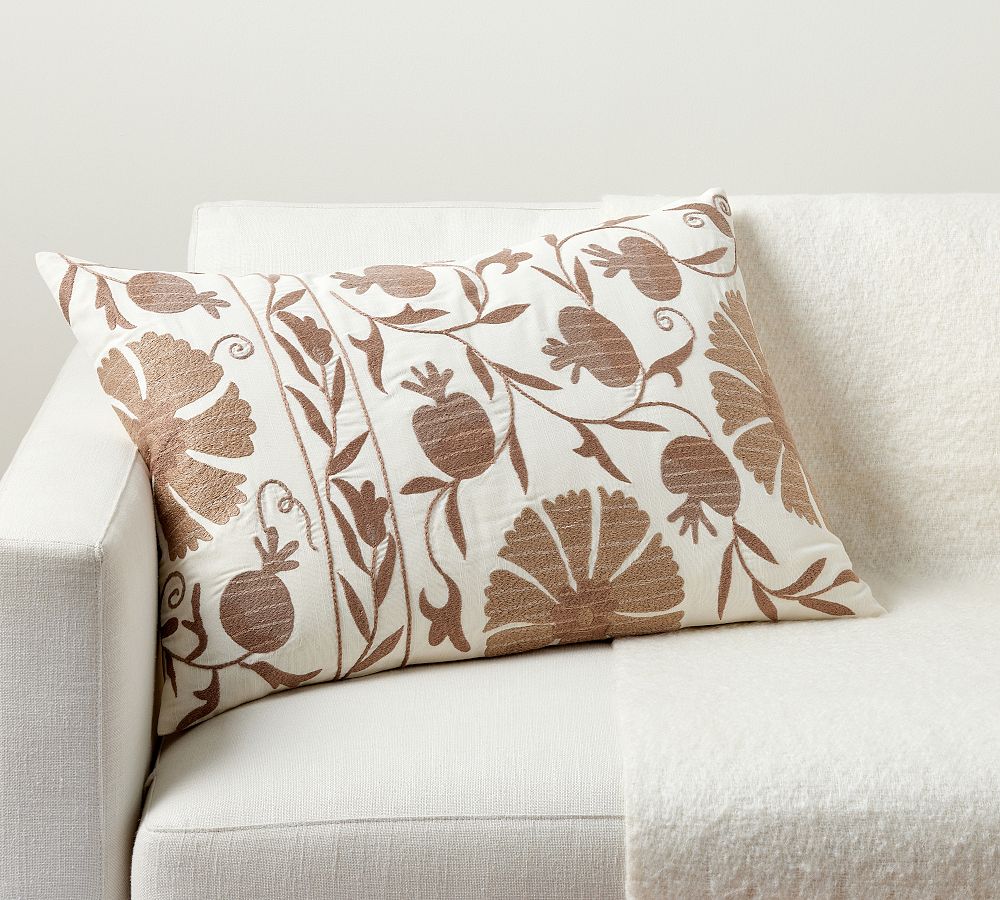 Montrose Suzani Embroidered Lumbar Pillow Pottery Barn