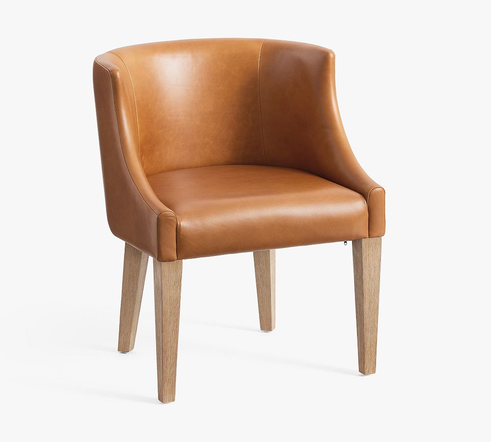 Varni Leather Dining Chair | Pottery Barn