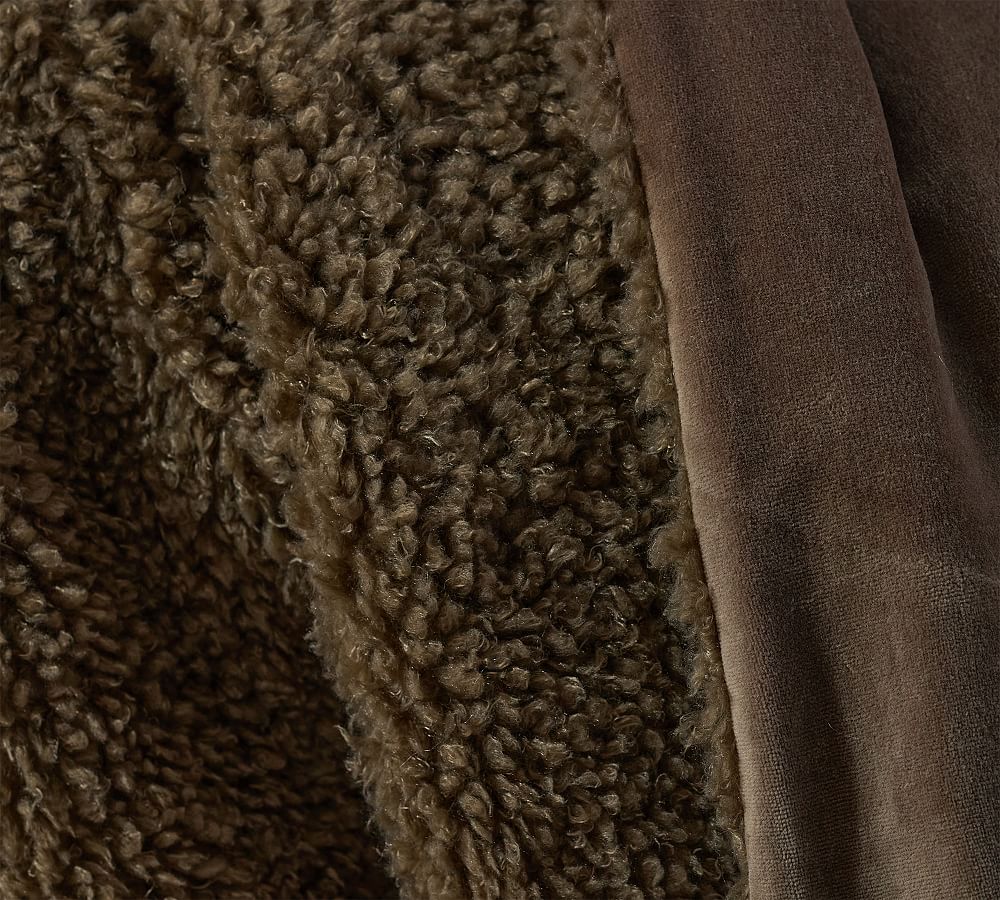 Fireside Velour Throw Blanket Pottery Barn