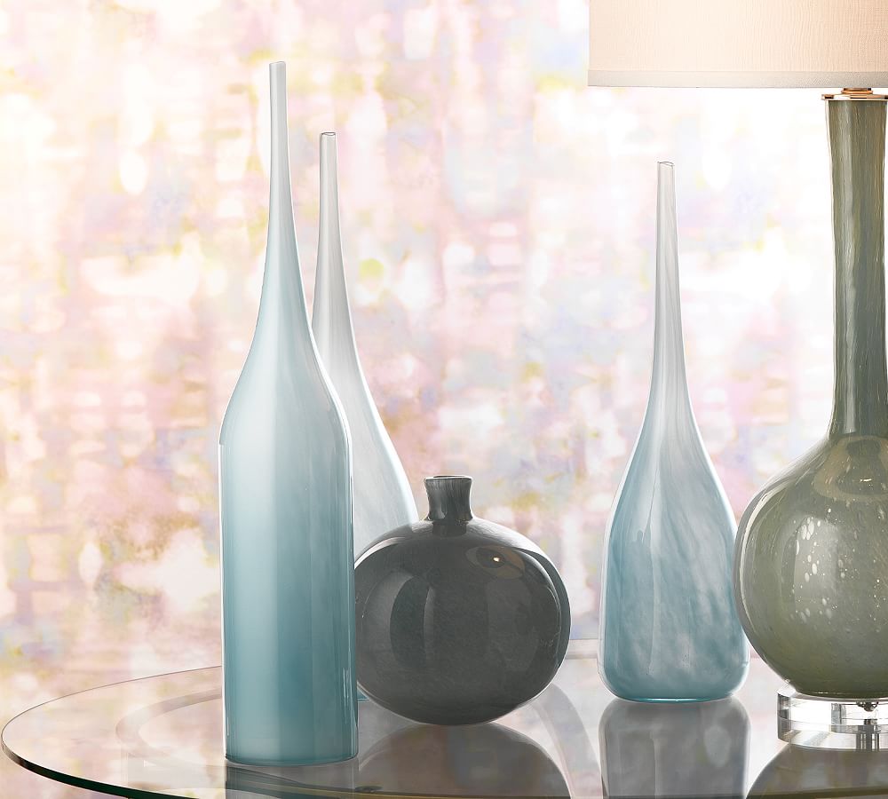 Lana Hand Blown Glass Vases - Set of 3 | Pottery Barn