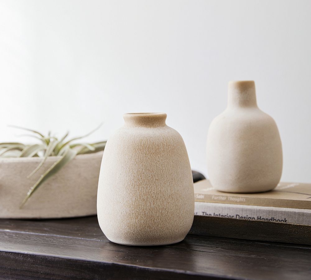 Reactive Handcrafted Glaze Vases - Set of 3