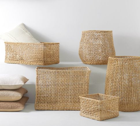 Asha Handwoven Tote Baskets | Pottery Barn