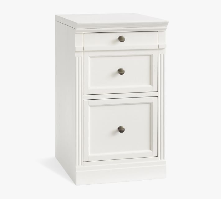 Gray Wash Livingston Single 2-Drawer Filing Cabinet