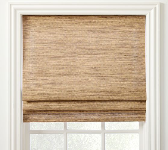 Custom Sutton Natural Roman Shade | Pottery Barn