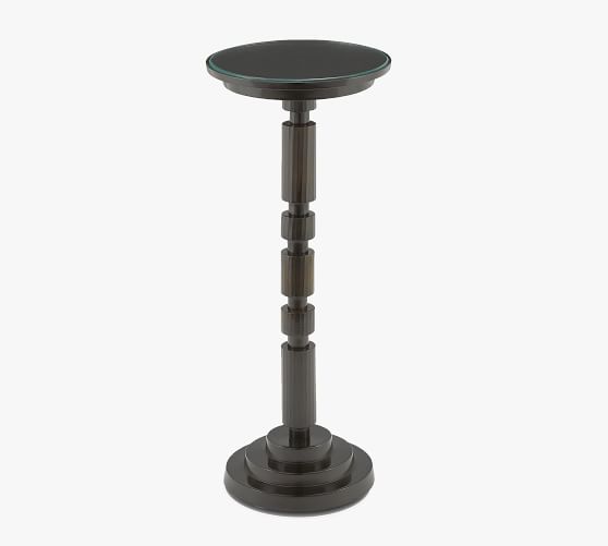 Dover Round Metal Cocktail Table Pottery Barn