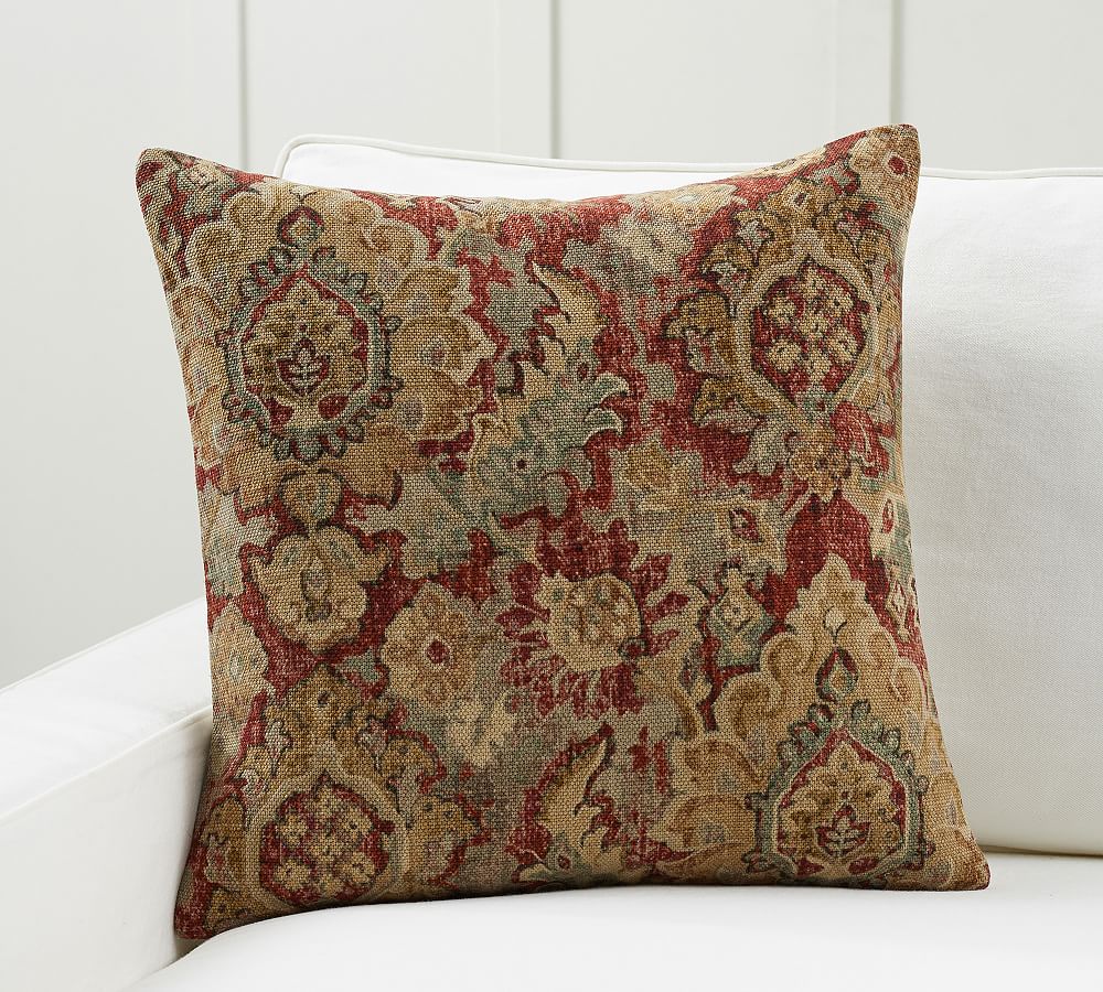 Darima Printed Velvet Pillow Cover Pottery Barn