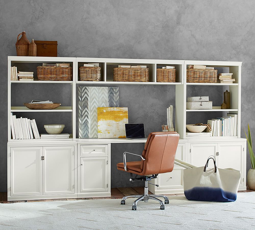 Logan Executive Desk with Cabinets Office Suite
