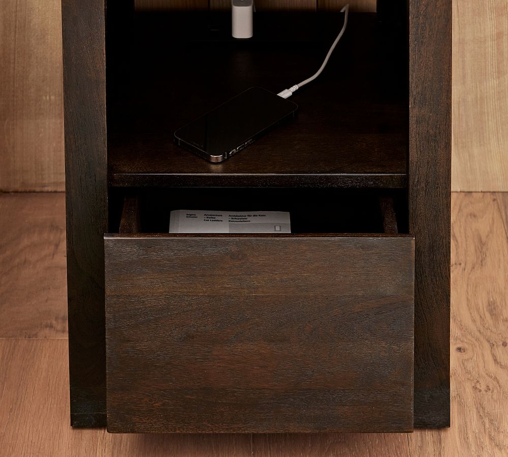 Cayman Charging Nightstand Pottery Barn