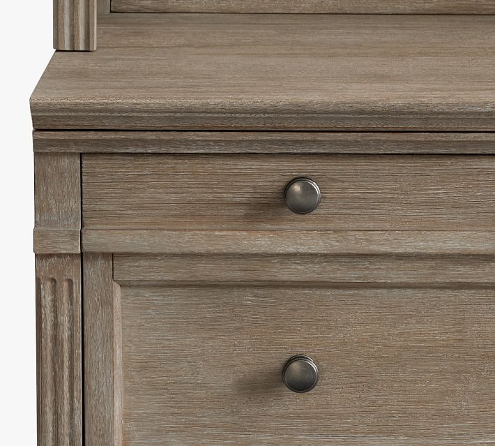 Gray Wash Livingston Single 2-Drawer Filing Cabinet