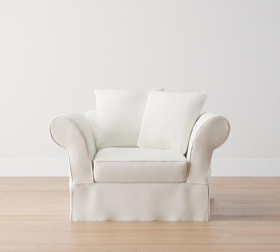 Charleston Slipcovered Chair and a Half | Pottery Barn