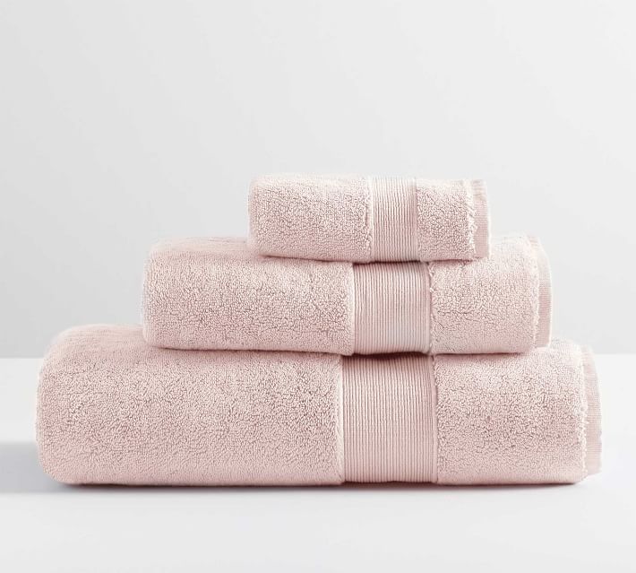 1980s Royal Velvet Towel Set Reversible Towels Bath Towel and Hand Towel  Pink and Gray Towel Set 80s Bathroom Fieldcrest 