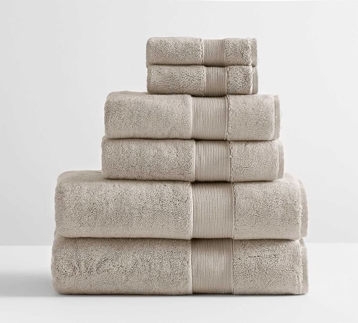 Classic Organic Towel Bundle With Bath Mat - Set of 7