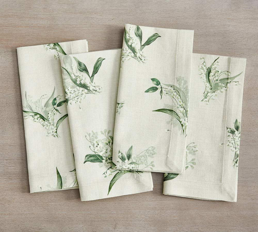 Botanical Print Linen Napkin Set