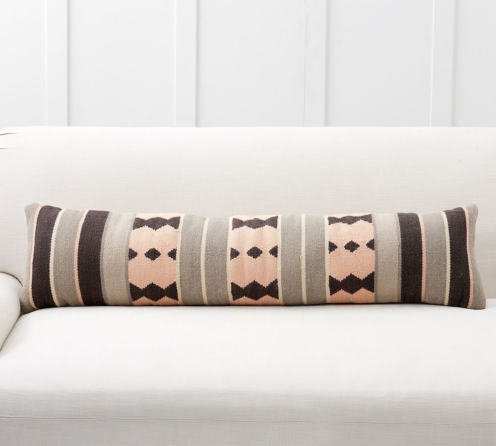 Nevis Kilim Wool Lumbar Pillow