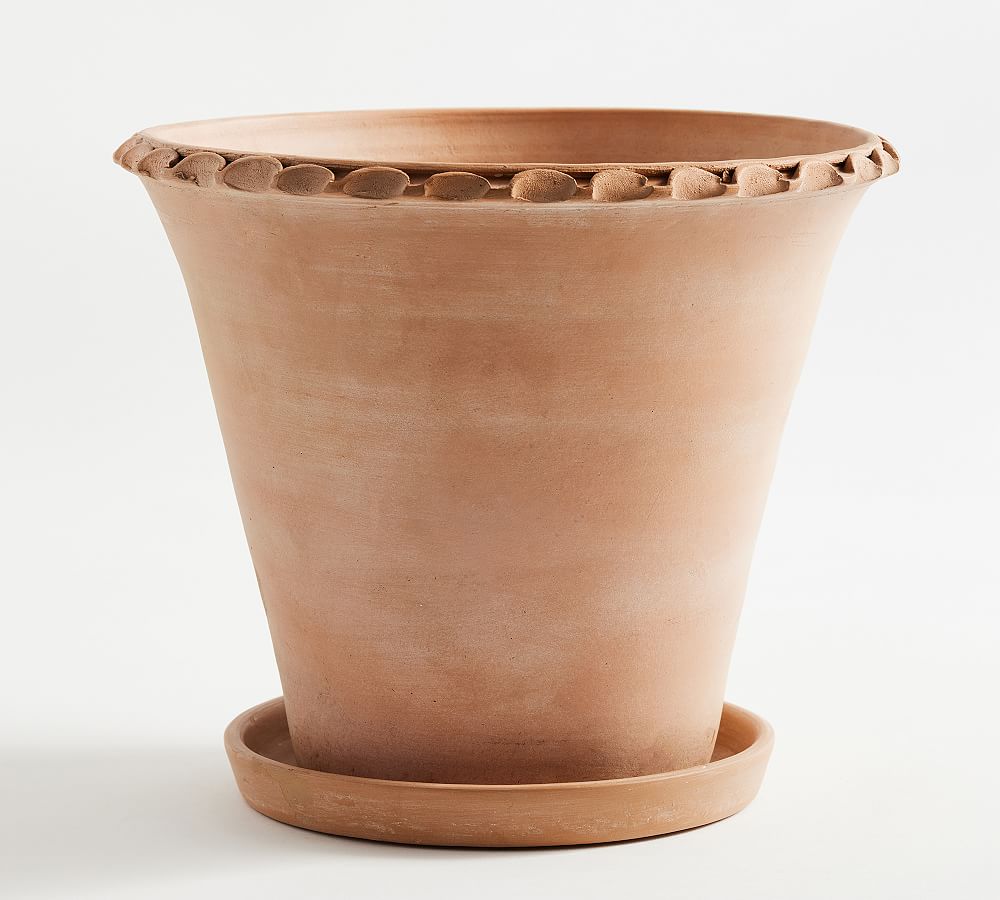 Provence Scalloped Edge Outdoor Planters- Large