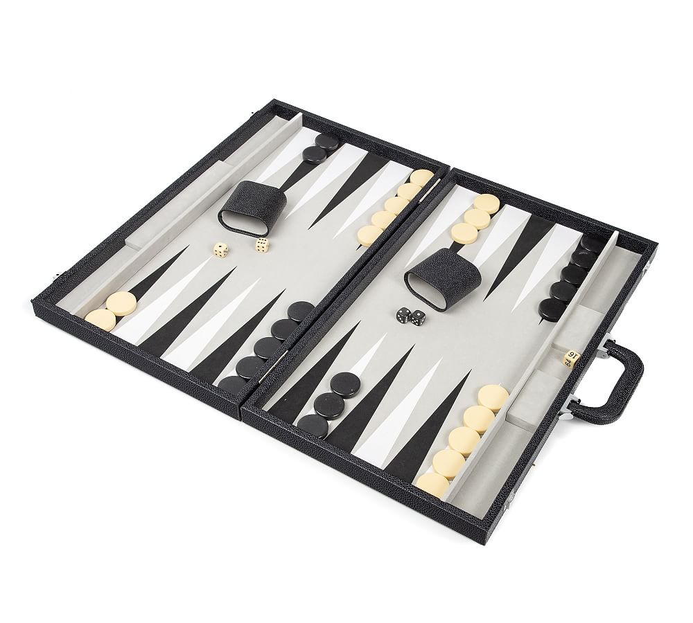 Onyx Black Backgammon Set