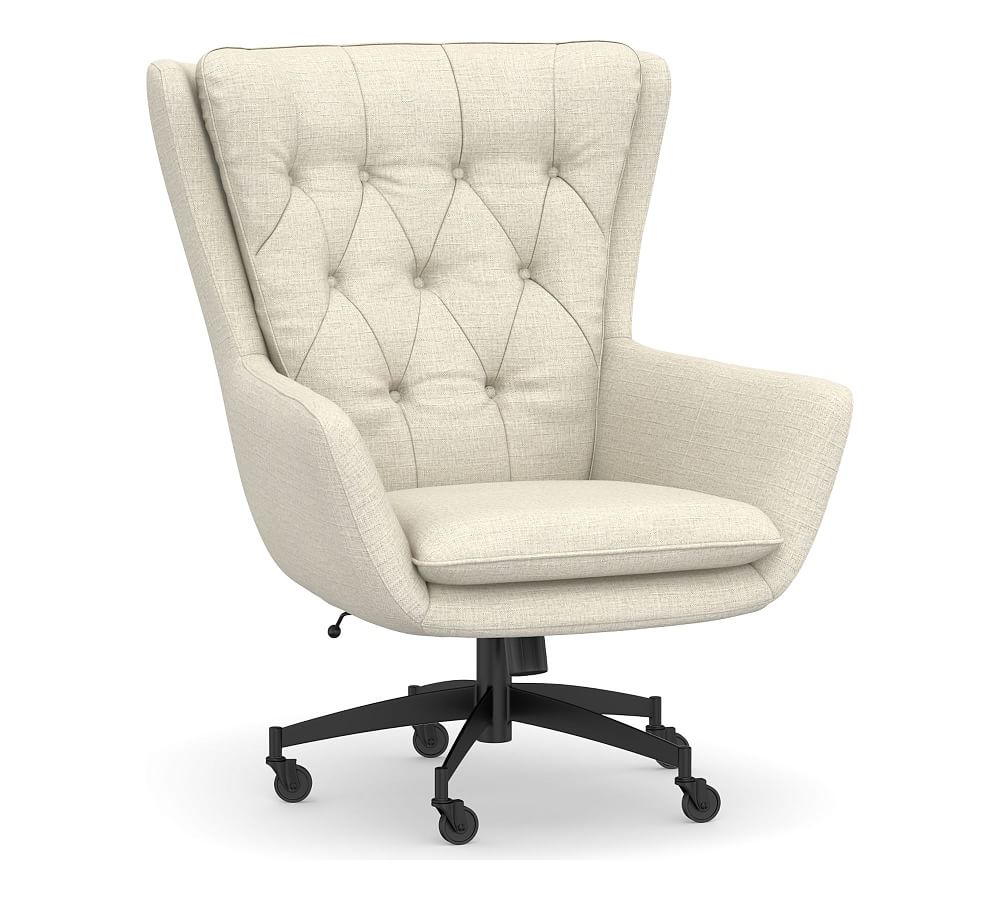 Radcliffe tufted leather swivel desk online chair