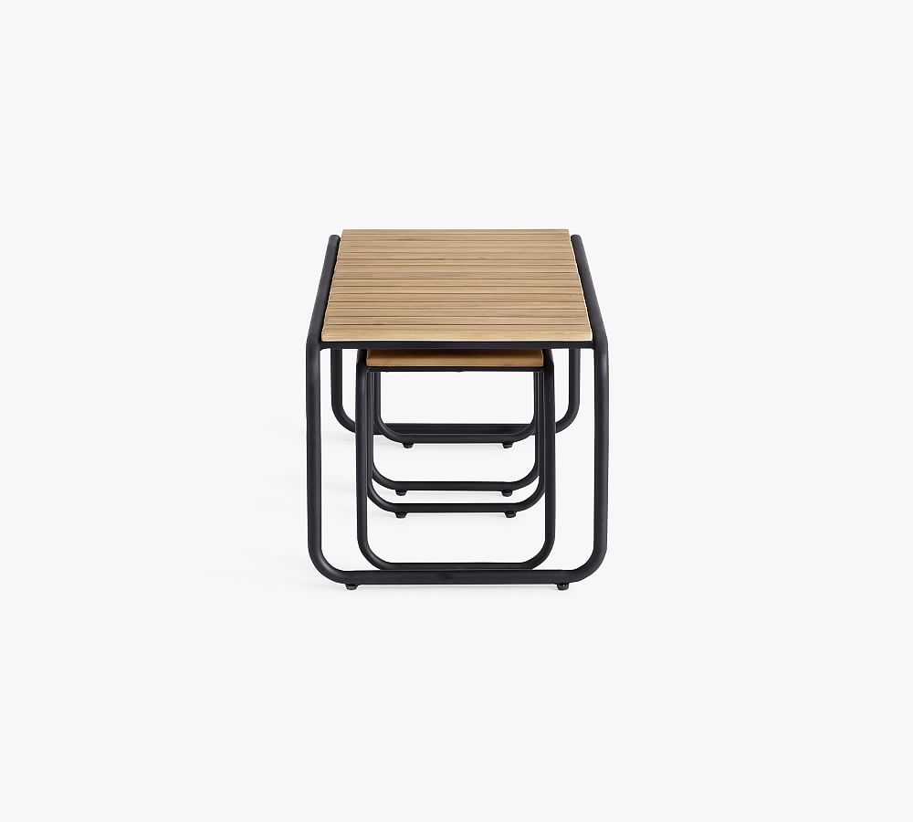Tulum Acacia Coffee & Nesting Outdoor Accent Tables