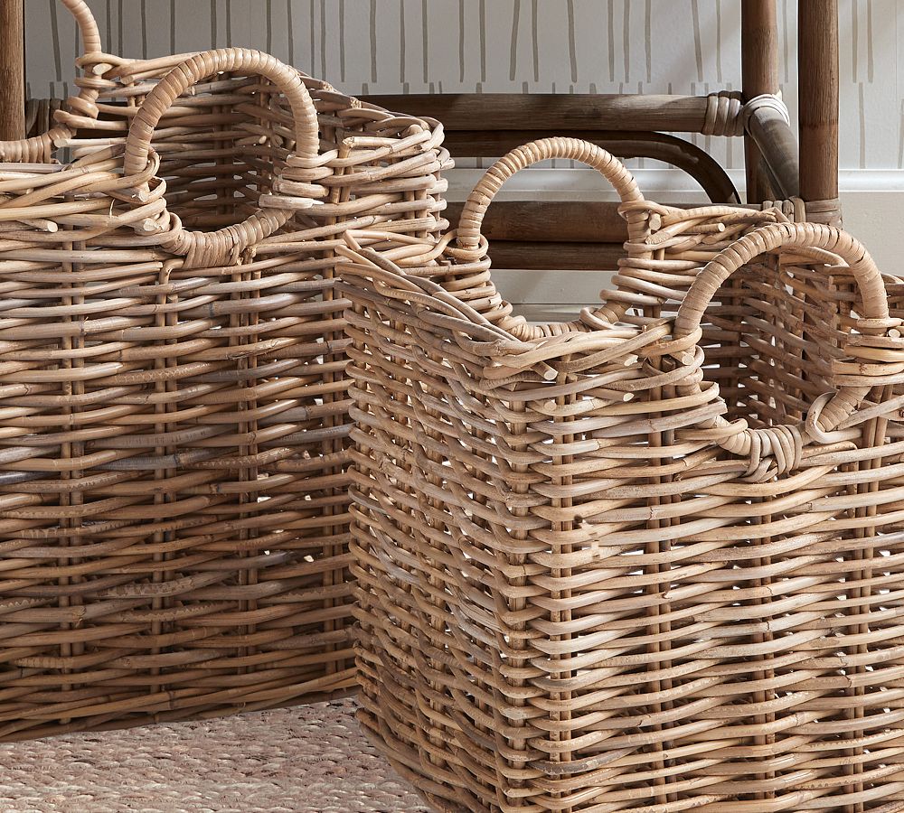 RUSTIC HOME RESOURCES Storage Basket Wicker Baskets for Organizing. Woven