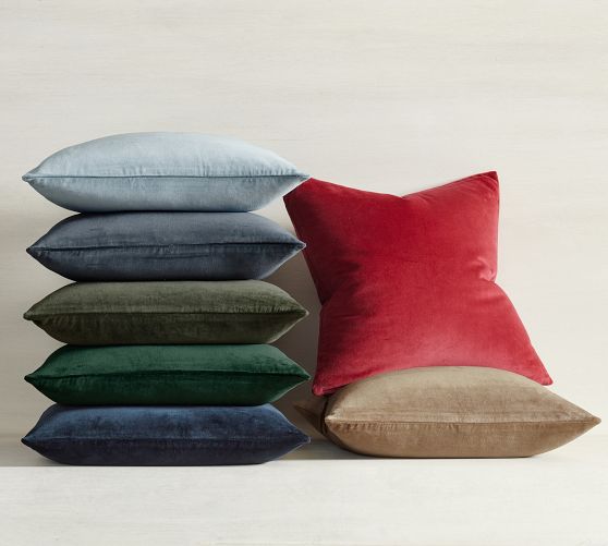 Pottery barn shop velvet pillows