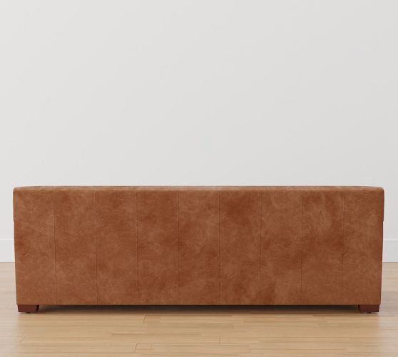 Ashby Square Arm Leather Sofa | Pottery Barn