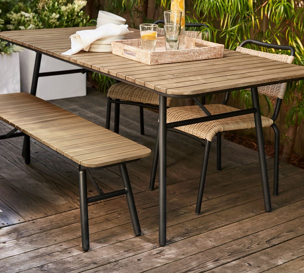 Acacia table and 6 chairs - Outdoor furniture - Tikamoon